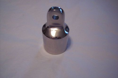Stainless steel boat fitting top cap 1&#034; tube