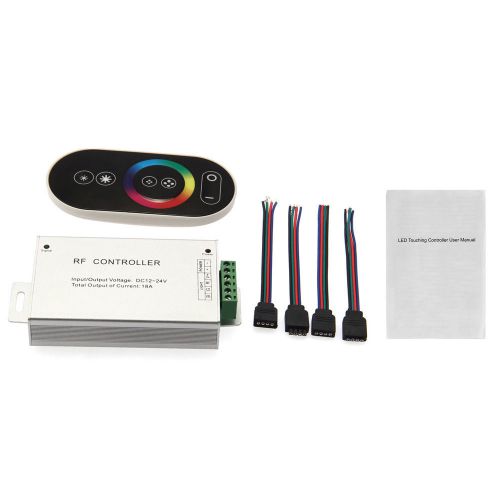 Carchet led rgb wireless remote control strobe solid lighting for car 12~24v