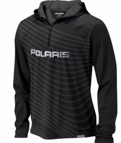 Genuine polaris apparel slope performance hoodie sweatshirt black sm md lg xx 3x