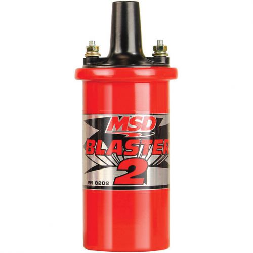 Msd 8202 ignition coil blaster 2 canister round oil filled new