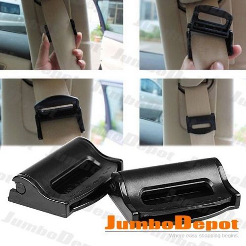 Black car adjustable safety driving seat belt clip adjustor strap for audi a4 a6