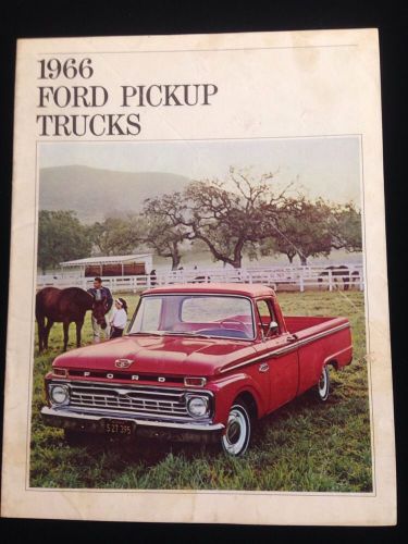 Original 1966 ford truck sales brochure f-150 f-250 conventional pickup manual