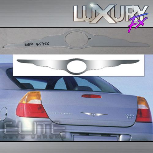 Stainless chrysler wing emblem w/logo cutout fit for 05-10 chrysler - luxfx2694