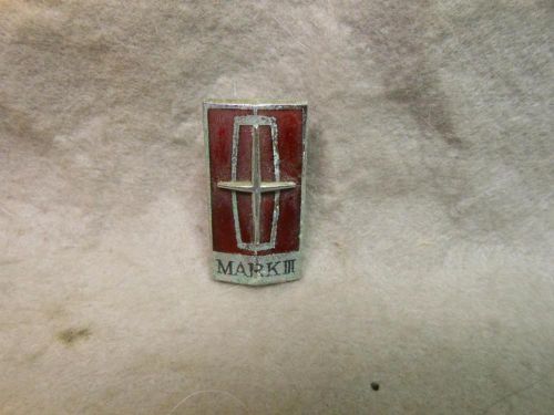 Vintage rare 1969 lincoln mark iii grill emblem no. c8lb-8b369-d  no reserve