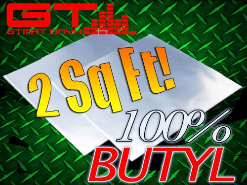 New 2 sqft gtmat onyx butyl motorcycle skid plate kit vibration rattle dampener