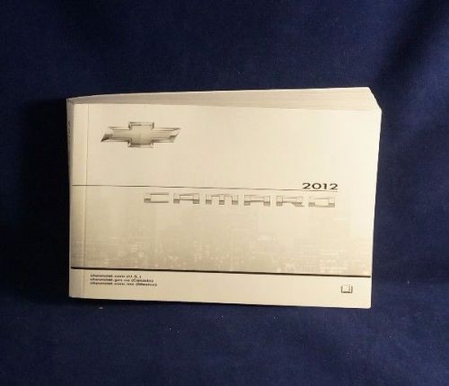 2012 chevy camaro owner&#039;s manual