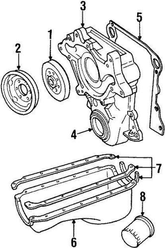 Chrysler oem dodge engine crankshaft seal 04897297aa image 4