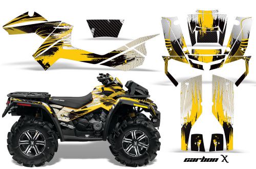 Can-am outlander xmr graphic kit 500/800 amr decal atv sticker part carbon y