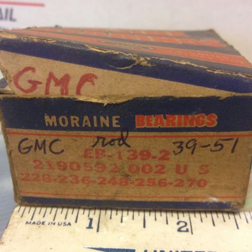 Gmc, moraine, rod bearing, eb-139-2, for 1939 to 1951.     item:  9380