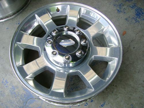Ford f-350 f-250 superduty factory original oem alloy 20&#034; polished wheel (used)