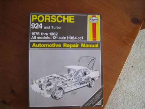 Haynes automotive repair manual #397 porsche 924 1976-1982
