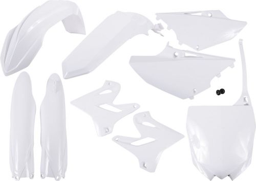 Acerbis full plastic kit white fits: yamaha yz125,yz250