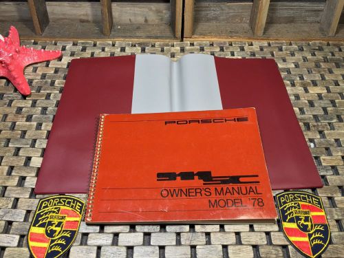 1978 porsche 911sc 911 sc owners manual super **rare find** (buy oem) original