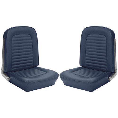 43-70225-2095 mustang tmi premium upholstery full set with front buckets blue st
