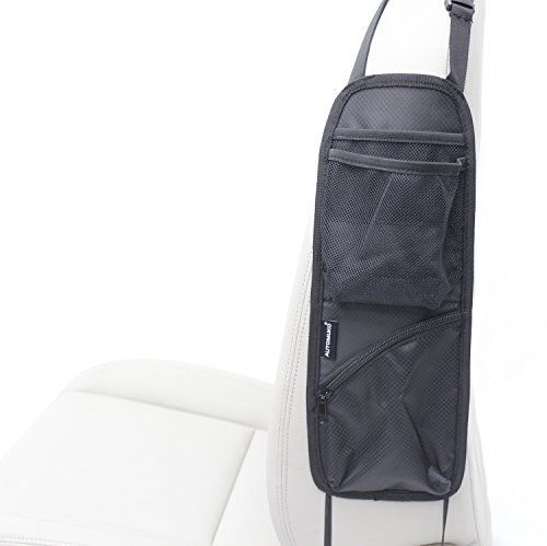 Automuko seat side organizer, for use on any front passenger car seats for cars,