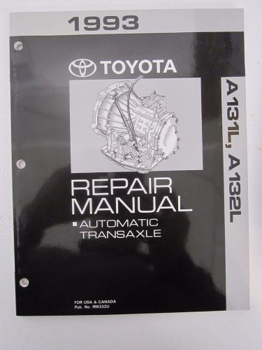 1993 toyota repair manual automatic transaxle 93 corolla  93 tercel a131l, a132l