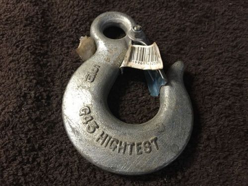 Clevis slip hook with latch 5/16&#034;  high test grade 43
