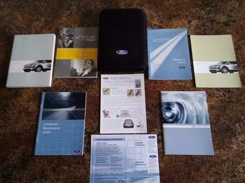 2008 ford edge owners manual w/ sync manual, case &amp; other supplements - new - #g