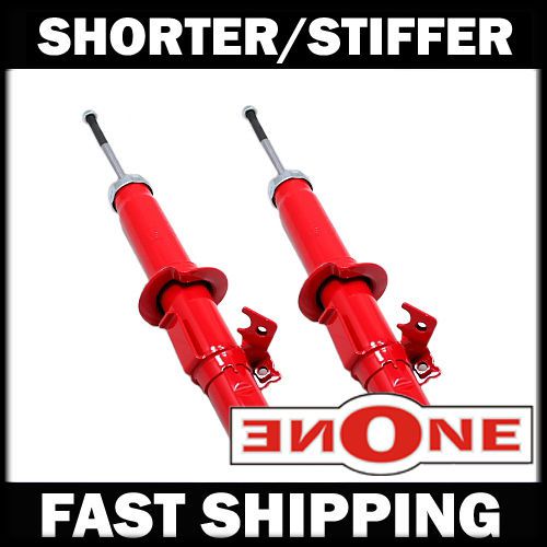 Mookeeh 2pc front mk1 stiff shorter shocks struts for lowered vehicles gs3536