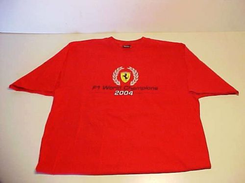 Ferrari shirt  f1 2004 world champions schumacher formula 1 size xl t shirt oem