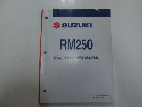 2006 suzuki rm250 owners service repair manual writing stains wear factory oem**