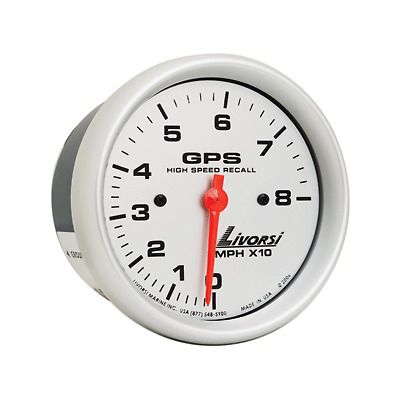 Livorsi electric automotive 80 mph gps speedometer platinum 4 5/8&#034;