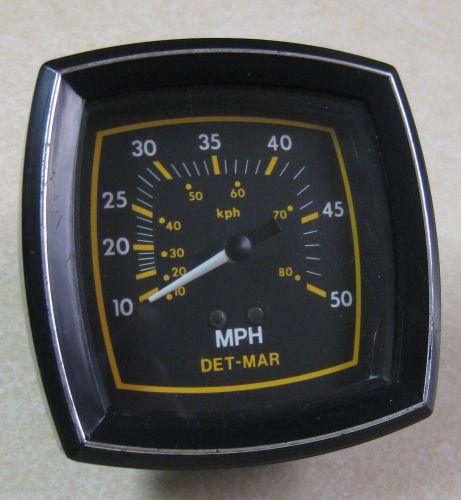 Det-mar black boat gauge speedometer 50 mph