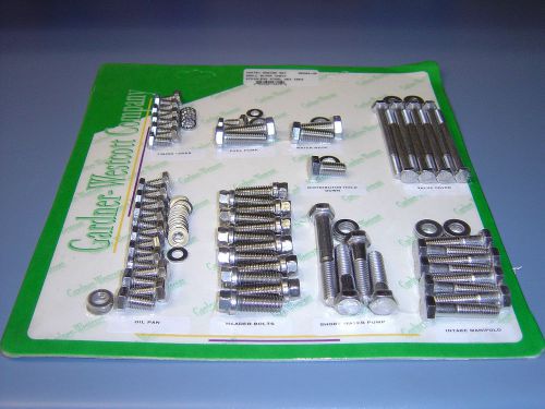 Chevy vortec 350 sbc small block engine bolt kit stainless steel