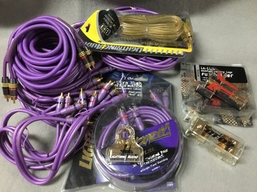 Rockford fosgate fuse block amplifier wiring kit rca cable lightning audio