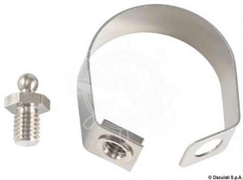 Osculati stainless steel clamp with male screw for 25mm tubes