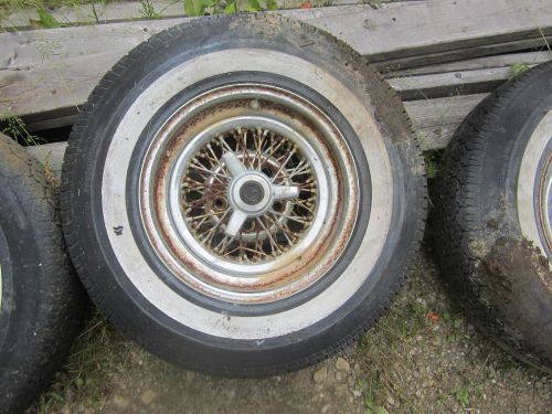 Vintage wire wheels-great for rat rod-5 on 5 inch bolt pattern-fit many old g.m.