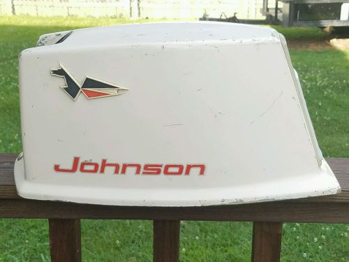 Vtg johnson sea horse outboard boat motor engine housing cover crowling man cave