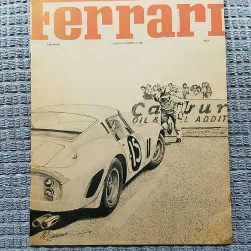 Ferrari owners club copy issue, september 1973