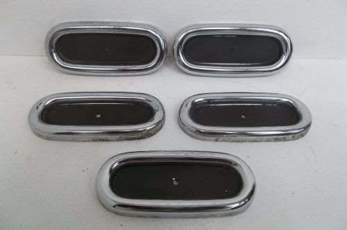 1950 buick portholes 5 pieces stainless steel guc