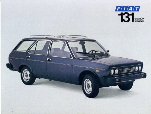 Fiat 131 station wagon 1976 dealer brochure