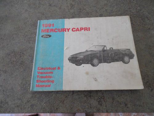 1991 ford  mercury capri electrical vacuum factory service manual  wiring