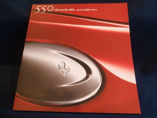 Ferrari official 550 barchetta pininfarina brochure