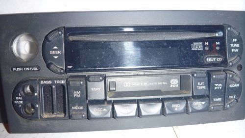 04-08 chrysler pacifica radio cd cassette control panel p05094469hc