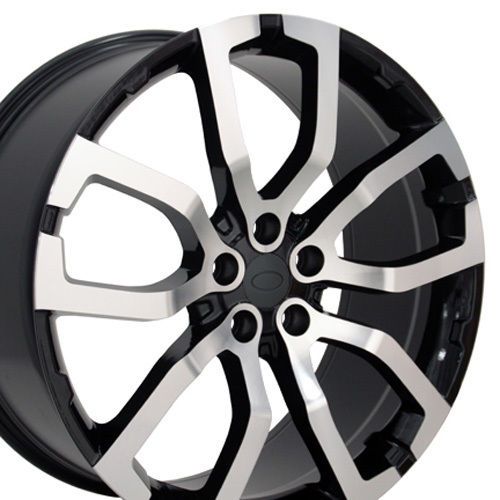 One 22x10 machined black range rover wheel hse fits land rover b1w