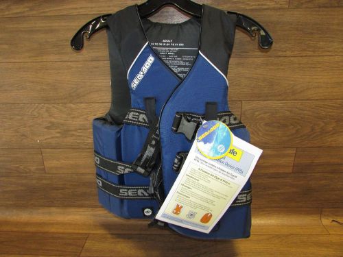 Seadoo jet ski brand new life jacket blue adult small 2852500480