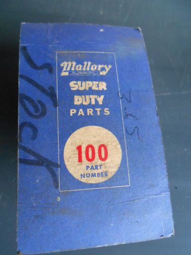 Vintage nos mallory ignition distributor points # 100  hot rod gasser rat rod