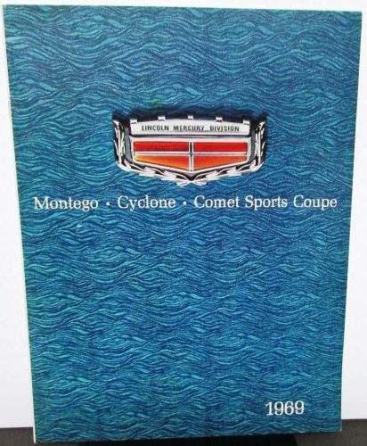 1969 mercury dealer prestige sales brochure montego cyclone comet sports coupe