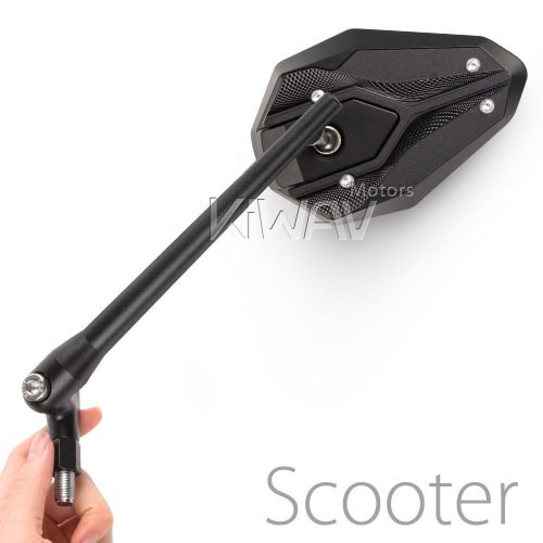 Viper ii black rearview mirrors m8 for custom scooter - amm shop