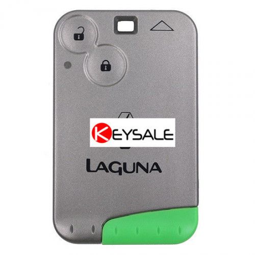New smart card remote key fob 2 button for renault laguna 433mhz with logo