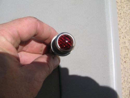 1956 cadillac dash light  lens red works worldwide shipping