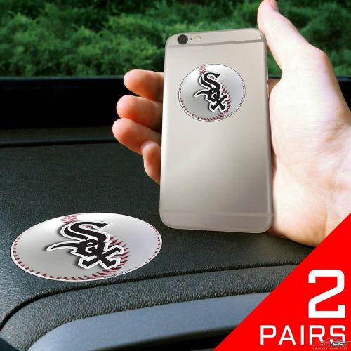 Fanmats - 2 pairs of mlb chicago white sox dashboard phone grips 13100