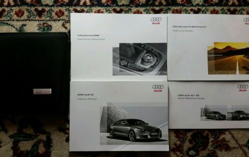 2009 audi a5 owners manual complete set with case