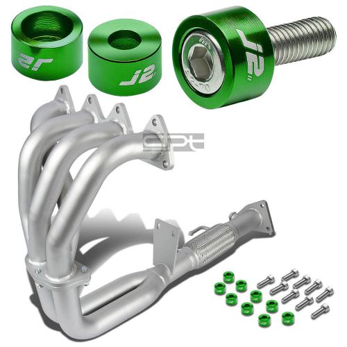 J2 for bb6 base ceramic exhaust manifold 4-2-1 header+green washer cup bolts