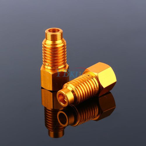 New gold 2x air conditioning vacuum pump adapter converts r12 to r134a 1/4 1/2