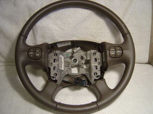 Buick leather wrapped steering wheel, oem, excellent condition. 10341359